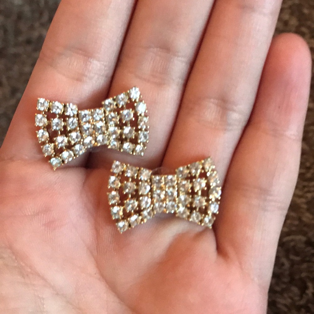 Kate Spade Crystal bow earrings stud